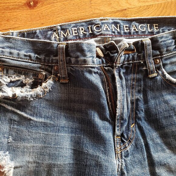 American Eagle Distressed, Bootcut Jeans - Picture 5 of 7